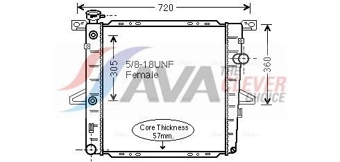 AVA COOLING SYSTEMS CN2073: Radiatore motore
