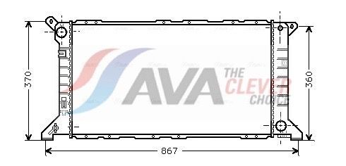 AVA COOLING SYSTEMS CN2106: Radiateur du moteur avec raccords rapides
