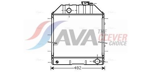 AVA COOLING SYSTEMS CN2137: Radiator, racire motor cu cuplaje rapide