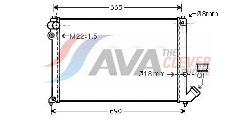 AVA COOLING SYSTEMS CN2139: Radiateur du moteur