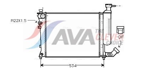 AVA COOLING SYSTEMS CNA2059: Radiator, racire motor