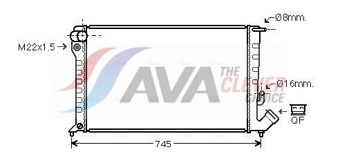AVA COOLING SYSTEMS CNA2151: Radiatorius, variklio aušinimas ** CLEVER FIT ** be išsiplėtimo bakelio