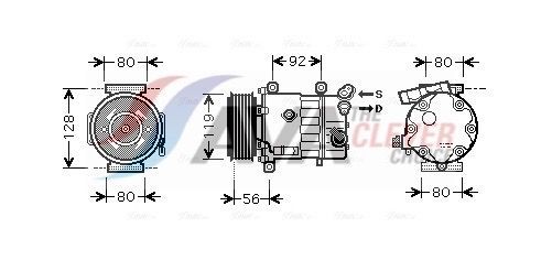 AVA COOLING SYSTEMS CNK255: Kliimakompressor