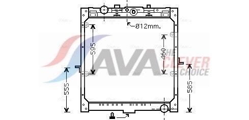 AVA COOLING SYSTEMS DF2035: Radiateur du moteur avec cadre