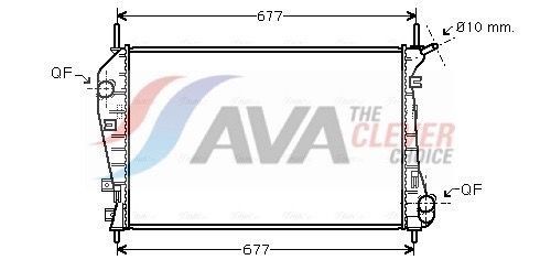 AVA COOLING SYSTEMS FDA2337: Radiatore motore ** CLEVER FIT ** senza serbatoio compensazione