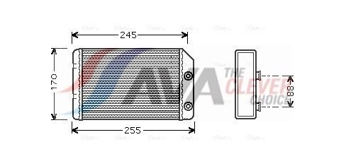 AVA COOLING SYSTEMS FT6265: Kachelradiateur, interieurverwarming