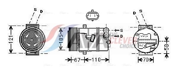 AVA COOLING SYSTEMS FTA5298: Condensator, climatizare cu uscator
