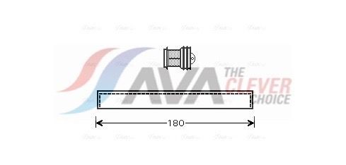 AVA COOLING SYSTEMS FTD343: Uscator, aer conditionat ** CLEVER FIT ** R134a