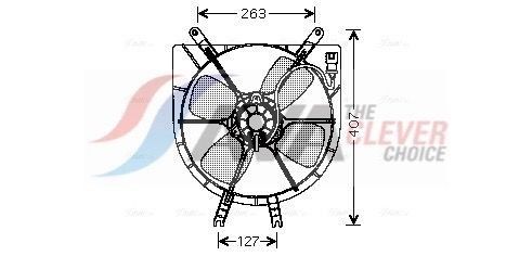 AVA COOLING SYSTEMS HD7505: Ventilator, radiator 289mm, cu rama aerisire radiator, fara rezistenta