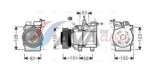 AVA COOLING SYSTEMS HYK123: Compresor AC