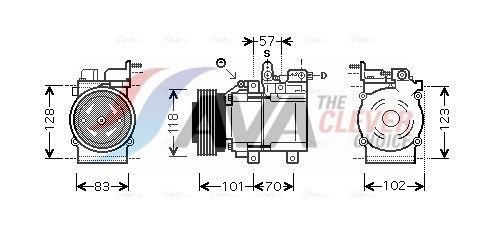AVA COOLING SYSTEMS HYK209: Kliimakompressor