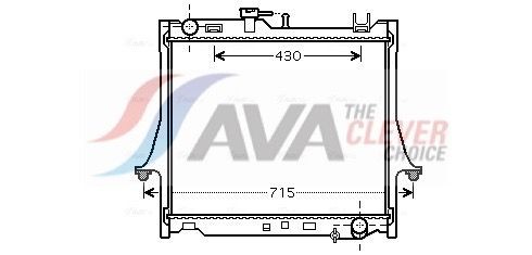 AVA COOLING SYSTEMS IS2025: Radiaator, mootorijahutus ** CLEVER FIT ** koos raamiga