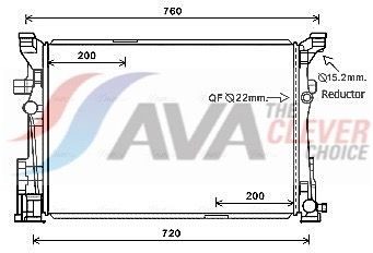 AVA COOLING SYSTEMS ME2111: Radiator, racire motor