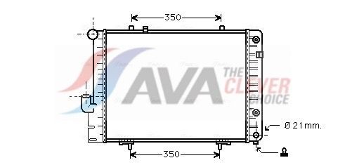 AVA COOLING SYSTEMS MS2096: Radiaator, mootorijahutus ** CLEVER FIT ** õlijahutiga, ilma võrdsustusanumata