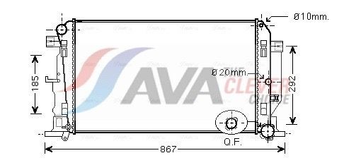 AVA COOLING SYSTEMS MS2446: Radiator, racire motor ** CLEVER FIT ** fara vas de expansiune