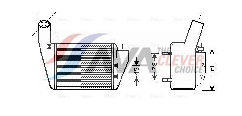 AVA COOLING SYSTEMS MSA2068: Radiaator, mootorijahutus