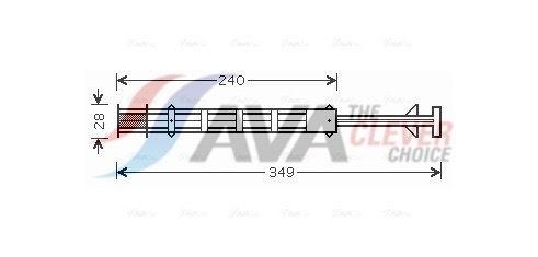 AVA COOLING SYSTEMS MSD358: Uscator, aer conditionat ** CLEVER FIT ** R134a