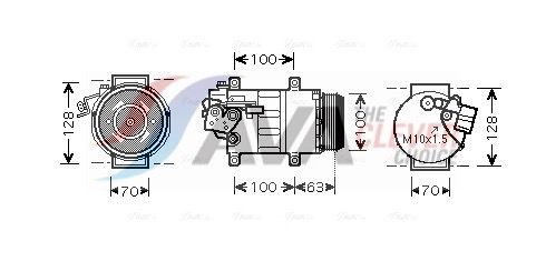 AVA COOLING SYSTEMS MSK404: Compresor AC