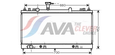 AVA COOLING SYSTEMS MZ2163: Radiaator, mootorijahutus ** CLEVER FIT ** õlijahutiga, ilma võrdsustusanumata