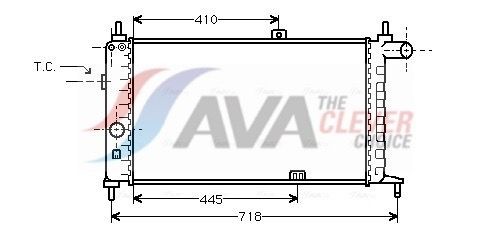 AVA COOLING SYSTEMS OL2066: Radiator, racire motor