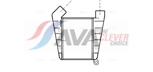 AVA COOLING SYSTEMS OL4204: Intercooler Racord stânga, unghiular, fara cuplare rapida