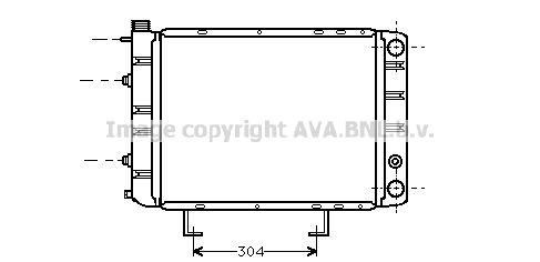 AVA COOLING SYSTEMS PE2084: Radiator, racire motor