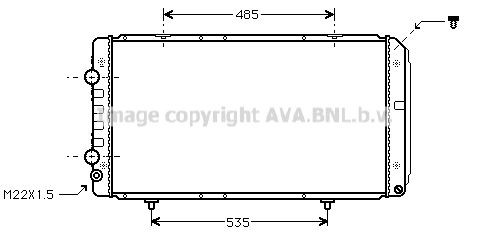 AVA COOLING SYSTEMS PE2145: Radiator, racire motor