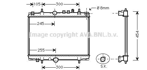 AVA COOLING SYSTEMS PE2208: Radiator, racire motor cu cuplaje rapide