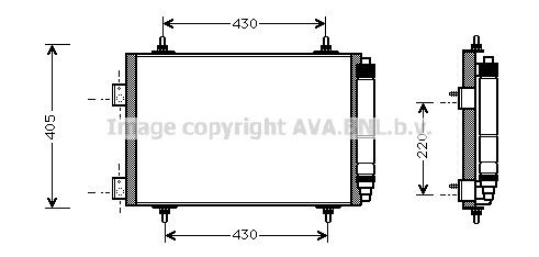 AVA COOLING SYSTEMS PE5215: Condensator, climatizare fara uscator