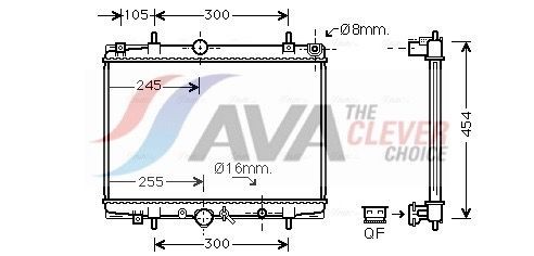 AVA COOLING SYSTEMS PEA2200: Radiator, racire motor ** CLEVER FIT ** fara vas de expansiune