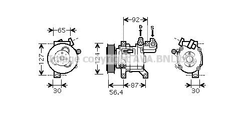 AVA COOLING SYSTEMS PEK318: AC-kompressor
