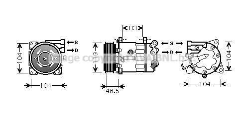 AVA COOLING SYSTEMS PEK325: Kliimakompressor
