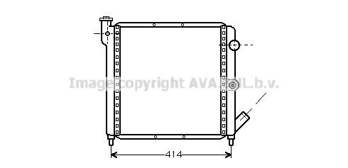 AVA COOLING SYSTEMS RT2063: Radiator, racire motor