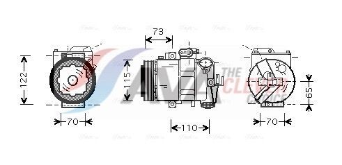 AVA COOLING SYSTEMS SAK018: Compresor AC