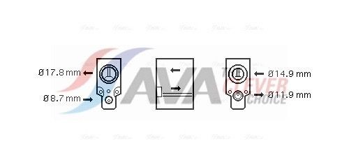 AVA COOLING SYSTEMS TOK446: Compresor AC cu ambreiaj magnetic