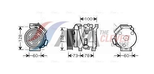 AVA COOLING SYSTEMS TOK451: Compresor AC