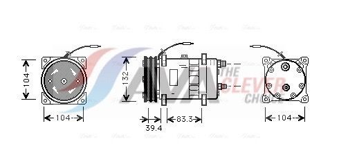 AVA COOLING SYSTEMS UVK047: Compresor AC