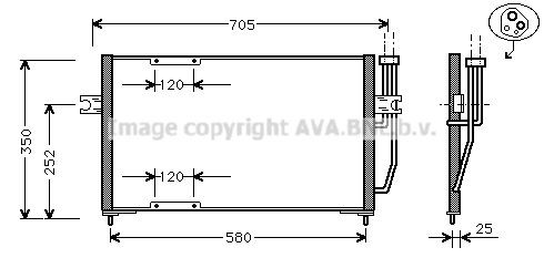 AVA COOLING SYSTEMS VO5094: Condensator, climatizare fara uscator