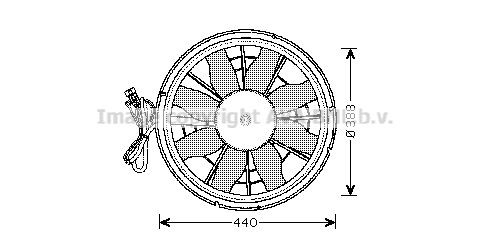 AVA COOLING SYSTEMS VW2071: Radiator, racire motor