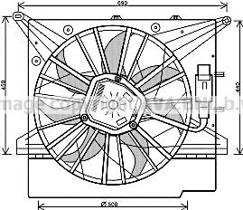 AVA COOLING SYSTEMS VW2088: Radiator, racire motor
