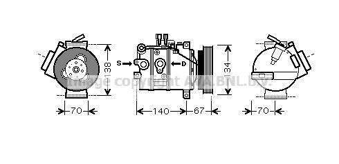 AVA COOLING SYSTEMS VW2188: Radiator, racire motor cu cuplaje rapide