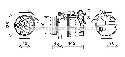 AVA COOLING SYSTEMS VW2204: Radiator, racire motor cu cuplaje rapide