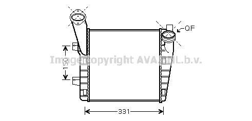 AVA COOLING SYSTEMS VW4234: Intercooler cu cuplaje rapide