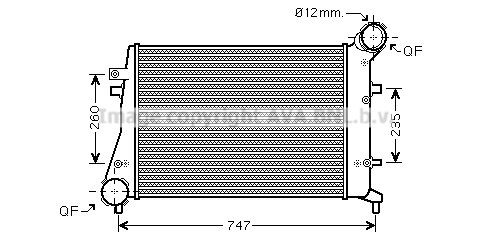 AVA COOLING SYSTEMS VW4268: Intercooler cu cuplaje rapide