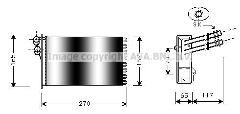 AVA COOLING SYSTEMS VW6175: Varmeapparat register med hurtigkoplinger