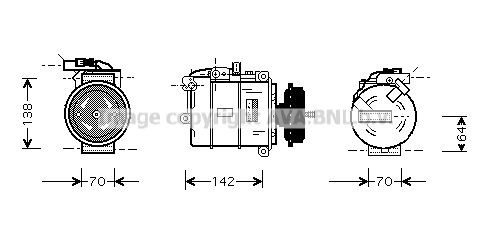 AVA COOLING SYSTEMS VWK087: AC-kompressor