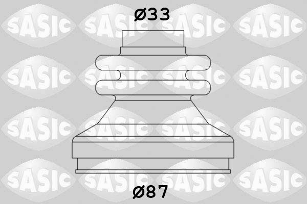 SASIC 2873783: Kit cuffia, semiasse sul lato del cambio