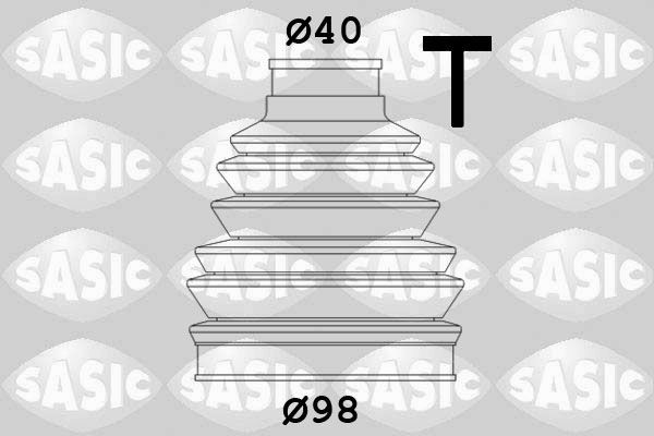 SASIC 2933023: Kit cuffia, semiasse lato ruota, Thermoplast
