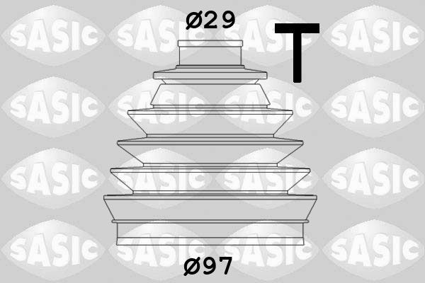 SASIC 2933063: Kaitsekummikomplekt, veovõll rattapool, Termoplast
