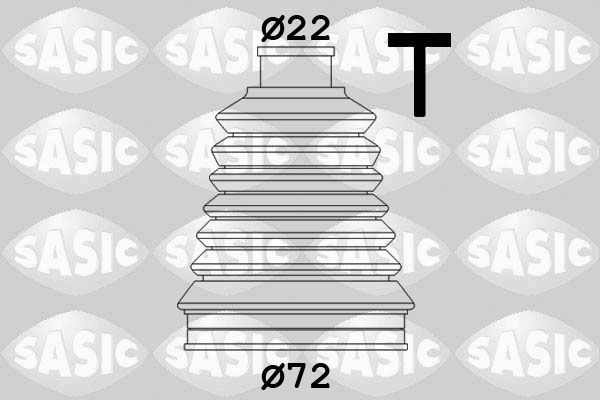 SASIC 2933113: Mansjettsett, drivaksel hjulside, Termoplast